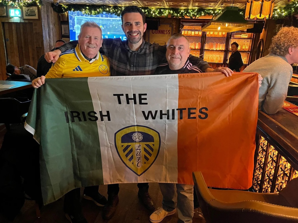 Leeds United supporters travelling from Ireland