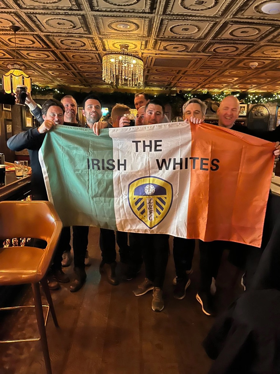 Leeds United supporters travelling from Ireland